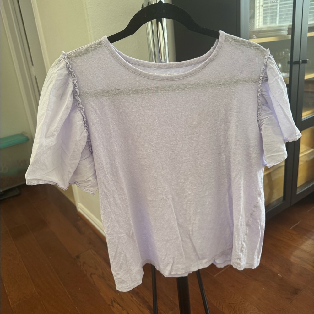 LOFT Light Purple Short Sleeve Top